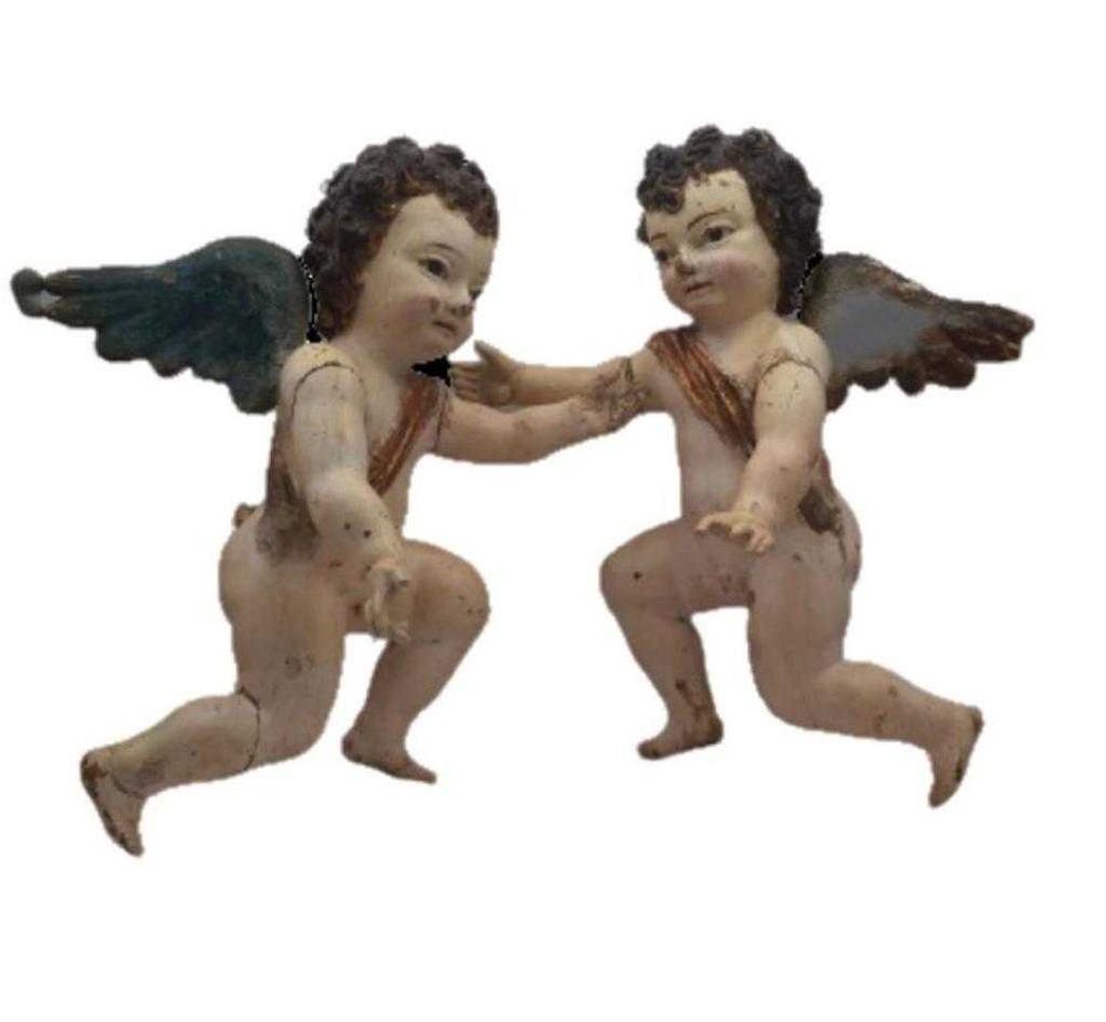 Par de Querubins em madeira do século XVIII