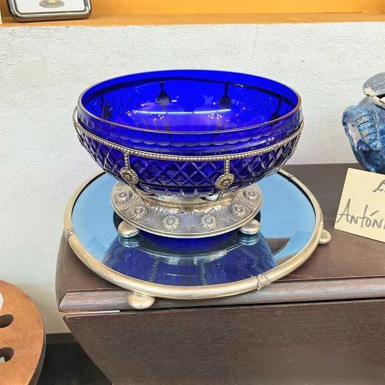 Centro de Mesa Fruteiro em Prata Javali