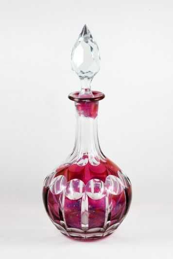 Garrafa em cristal doublé