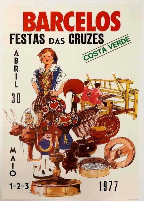 Cartaz Barcelos Festas das Cruzes 1977