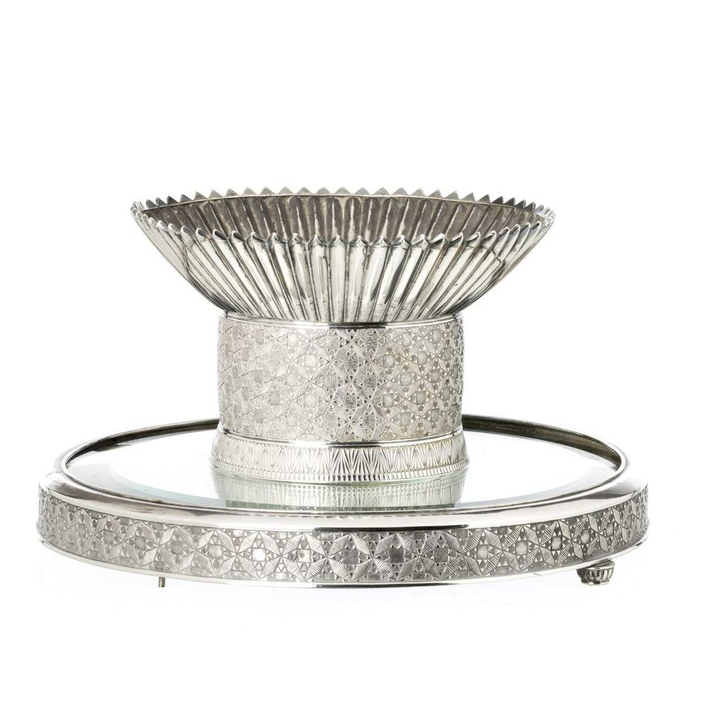 Centro de Mesa em Prata Art Deco